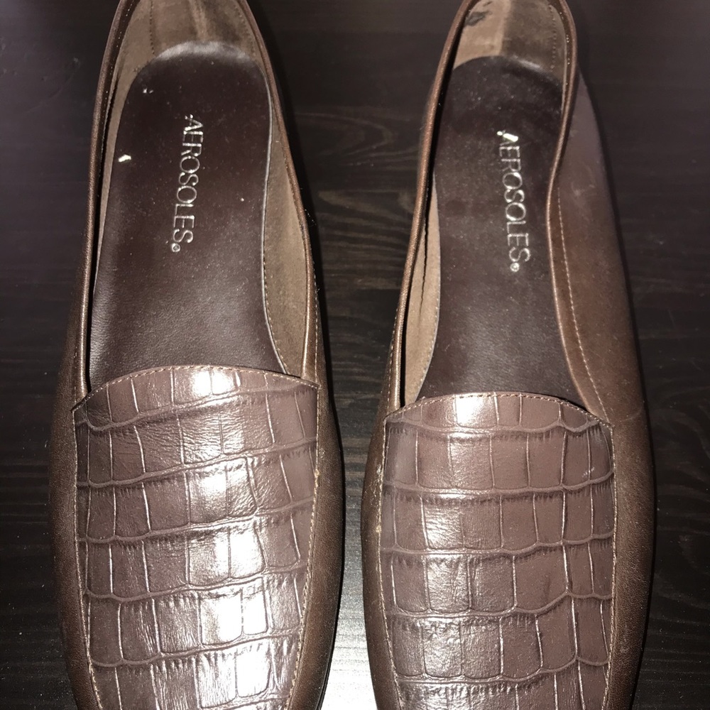 Leather and Crock sensible shoes
